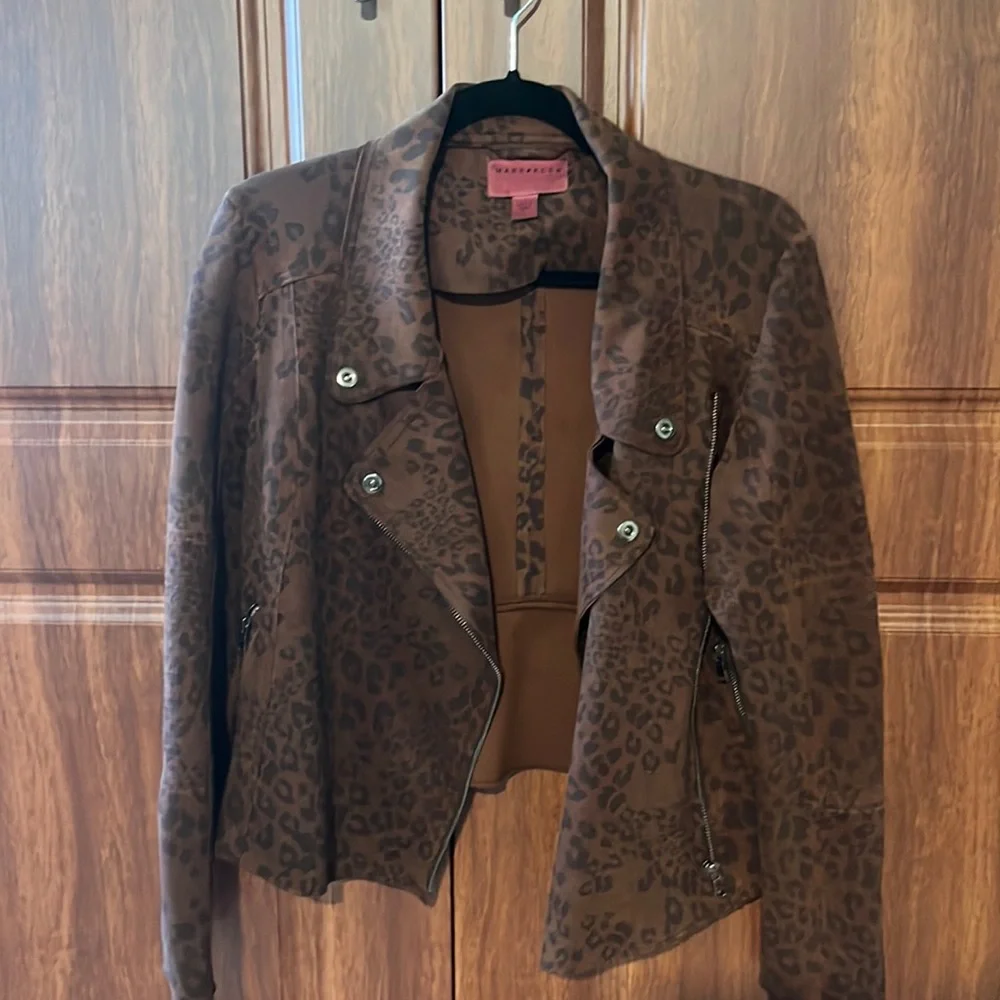 Marrakech brown animal print blazer Size S - Picture 1 of 1